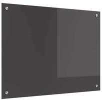 vidaXL Virtuvės atbraila Tamsiai pilka 80 x 60 cm grūdintas stiklas