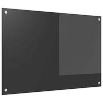 vidaXL Virtuvės atbraila Tamsiai pilka 90 x 60 cm grūdintas stiklas