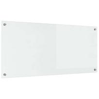 vidaXL Virtuvės atbraila Skaidrus 110 x 50 cm grūdintas stiklas