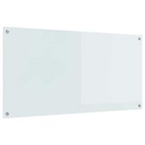 vidaXL Virtuvės atbraila Balta 120 x 60 cm grūdintas stiklas