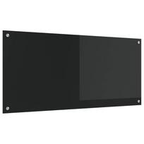 vidaXL Virtuvės atbraila Juoda 110 x 50 cm grūdintas stiklas