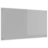 vidaXL Virtuvės atbraila Šviesiai pilka 110 x 60 cm grūdintas stiklas
