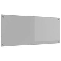 vidaXL Virtuvės atbraila Šviesiai pilka 120 x 50 cm grūdintas stiklas