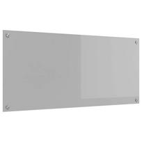 vidaXL Virtuvės atbraila Šviesiai pilka 110 x 50 cm grūdintas stiklas