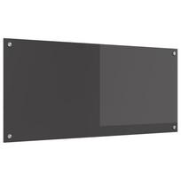 vidaXL Virtuvės atbraila Tamsiai pilka 110 x 50 cm grūdintas stiklas
