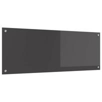 vidaXL Virtuvės atbraila Tamsiai pilka 110 x 40 cm grūdintas stiklas