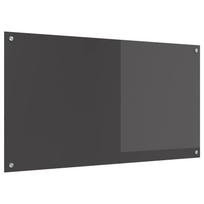 vidaXL Virtuvės atbraila Tamsiai pilka 110 x 60 cm grūdintas stiklas