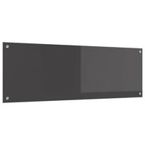 vidaXL Virtuvės atbraila Tamsiai pilka 120 x 40 cm grūdintas stiklas