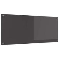 vidaXL Virtuvės atbraila Tamsiai pilka 120 x 50 cm grūdintas stiklas