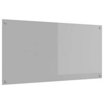 vidaXL Virtuvės atbraila Šviesiai pilka 120 x 60 cm grūdintas stiklas