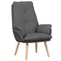 vidaXL krėslas Tamsiai pilka 69 x 74 x 93 cm Audinys ir Fanera