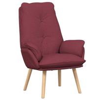 vidaXL krėslas Vyno raudona 69 x 74 x 93 cm Audinys ir Fanera