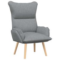 vidaXL krėslas Šviesiai pilka 69 x 74 x 93 cm Audinys ir Fanera