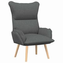 vidaXL krėslas Tamsiai pilka 69 x 74 x 93 cm Audinys ir Fanera