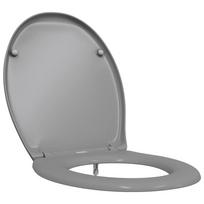 vidaXL Tualeto sėdynė Pilka 47 x 37 x 4 cm Duroplastas