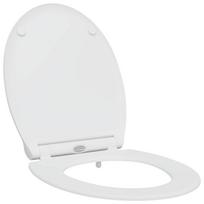 vidaXL Tualeto sėdynė Balta 45,5 x 37,5 x 3,8 cm Duroplastas