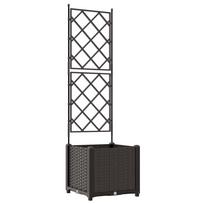 vidaXL Sodo vazonas Ruda 40 x 40 x 143 cm PP