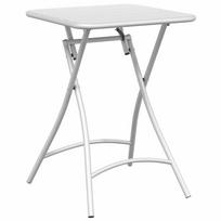 vidaXL Bistro stalas Balta 55 x 55 x 72,5 cm Miltelinis plienas