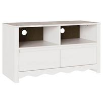 vidaXL Televizoriaus spintelė su stalčių Drammen Balta 99 x 43 x 55 cm