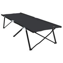 vidaXL Sulankstoma Kempingo Lova Juoda 206 x 76 x 74 cm