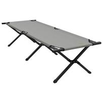 vidaXL Sulankstoma Kempingo Lova Pilka 193 x 69 x 45 cm
