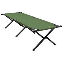 vidaXL Sulankstoma Kempingo Lova Žalia 193 x 69 x 45 cm