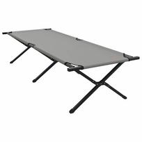 vidaXL Sulankstoma Kempingo Lova Pilka 210 x 80 x 46 cm