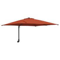 vidaXL Sodo skėtis 248,5 x 247,5 x 160 cm Poliesteris ir plienas