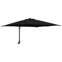 vidaXL Sodo skėtis 248,5 x 247,5 x 160 cm Poliesteris ir plienas Juoda