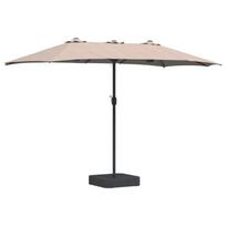 vidaXL Sodo skėtis 385 x 209 x 244 cm Poliesteris Tortora