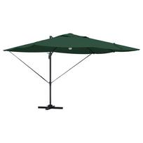 vidaXL Skėtis nuo saulės Žalia 351 x 250 x 253 cm