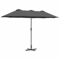vidaXL Sodo skėtis 370 x 197 x 239 cm Poliesteris ir aliuminis