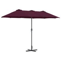vidaXL Sodo skėtis 370 x 197 x 239 cm Poliesteris ir aliuminis