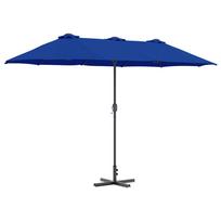 vidaXL Sodo skėtis 370 x 197 x 239 cm Poliesteris ir aliuminis