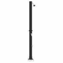 vidaXL Lauko saulės dušas 20 l PVC ir aliuminis Juoda