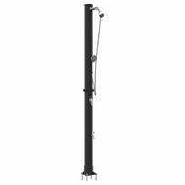 vidaXL Lauko saulės dušas 20 l PVC ir aliuminis Juoda