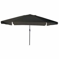 vidaXL Sodo skėtis 394 x 394 x 248 cm Poliesteris ir plienas Juoda