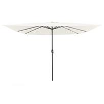 vidaXL Sodo skėtis Smėlio 295 x 295 x 245 cm Poliesteris ir plienas