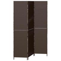 vidaXL Kambario pertvara Ruda 146 x 180 cm poliratanas