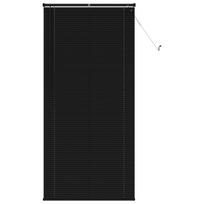 vidaXL Venecijos žaliuzės Juodas 213 x 70 cm 25 mm PVC