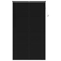 vidaXL Venecijos žaliuzės Juodas 213 x 120 cm 25 mm PVC