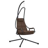 vidaXL Kabantis kiaušinis Plienas 94 x 107 x 196,5 cm Kavos