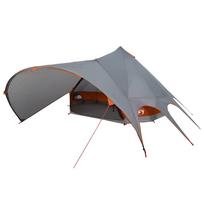 vidaXL Teepee palapinė 7 asmenims 7 asmeniui Pilka ir oranžinė