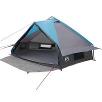 vidaXL Teepee palapinė 8 asmenims 8 asmeniui Mėlyna ir Pilka