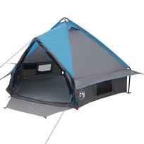 vidaXL Teepee palapinė 4 asmenims 4 asmeniui Mėlyna ir Pilka