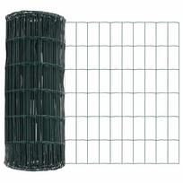 vidaXL Euro tvora 0,4 x 25 m PVC padengta geležis Žalia