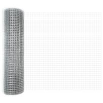vidaXL Suvirinto vielos tvoros 2500 x 80 cm Sidabro