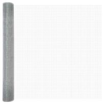 vidaXL Suvirinto vielos tvoros 10000 x 100 cm Sidabro