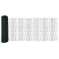 vidaXL Heksagoninė tvora 0,8 x 10 m PVC Žalia