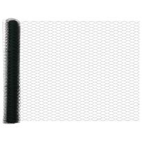 vidaXL Heksagoninė tvora 1 x 10 m PVC Žalia
